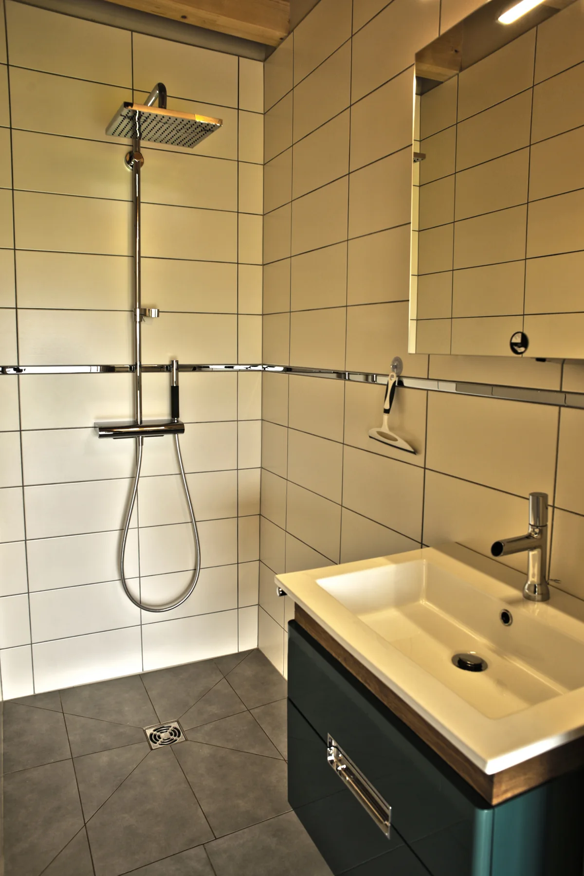 Salle de bain de la chambre Chambly à la Ferme du Bois Joli